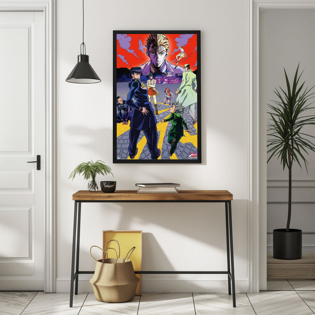 Background with Framed Poster