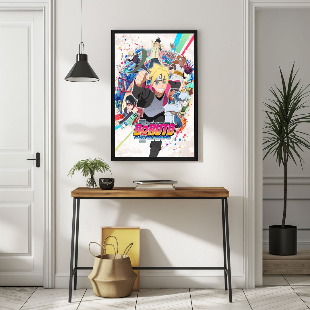 Background with Framed Poster