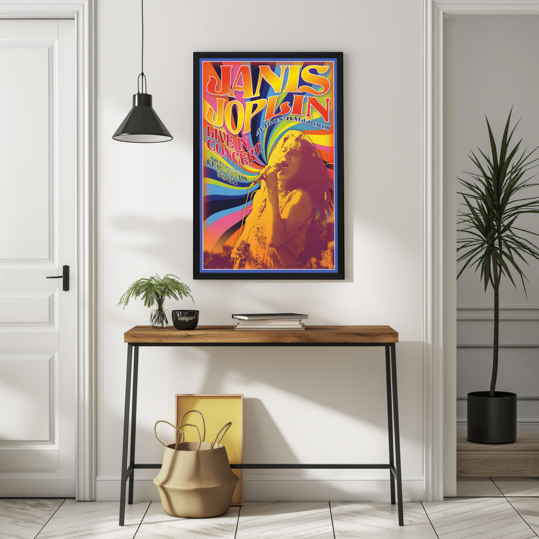 Background with Framed Poster