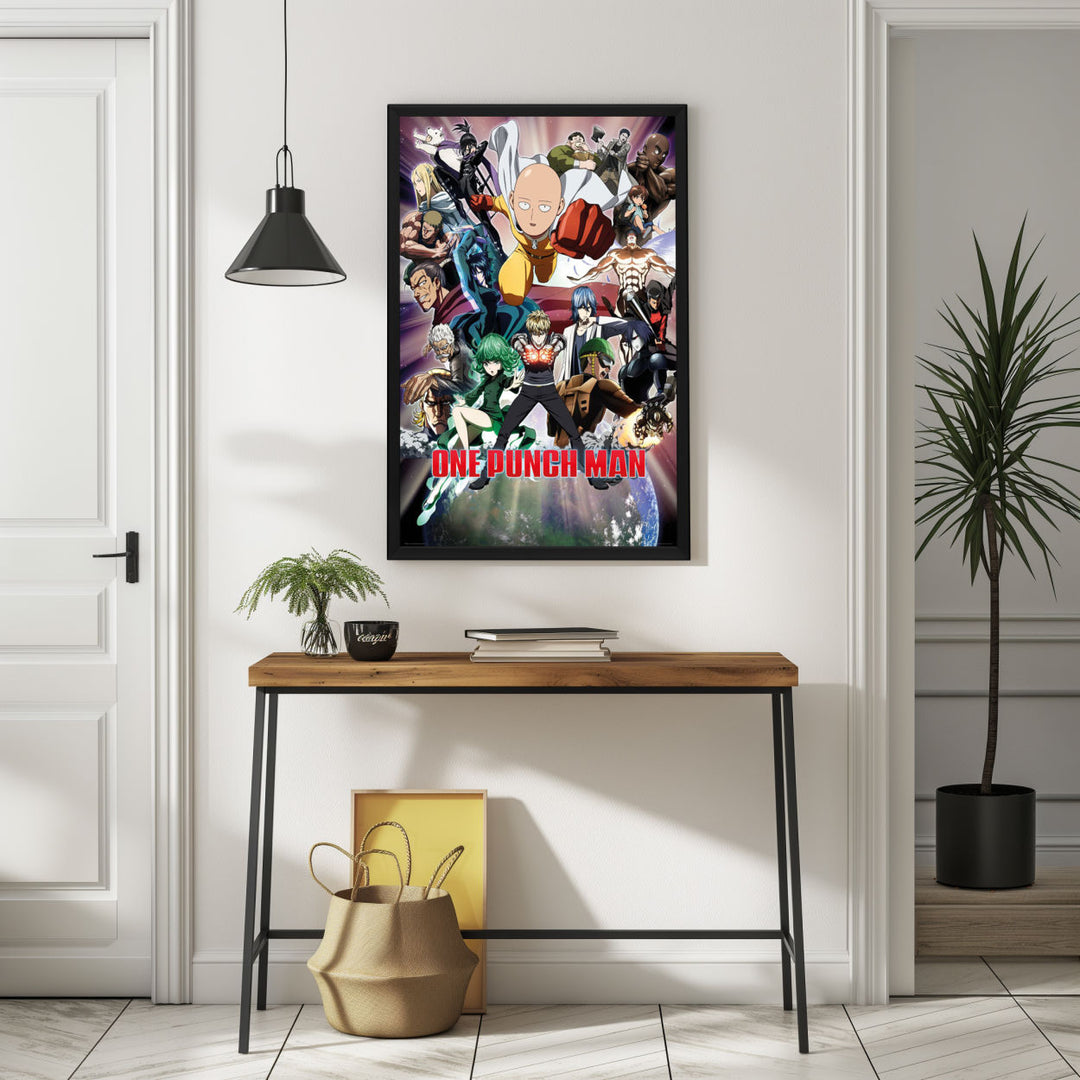 Background with Framed Poster