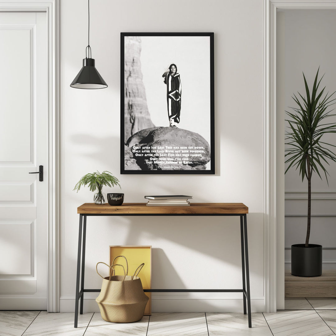 Background with Framed Poster