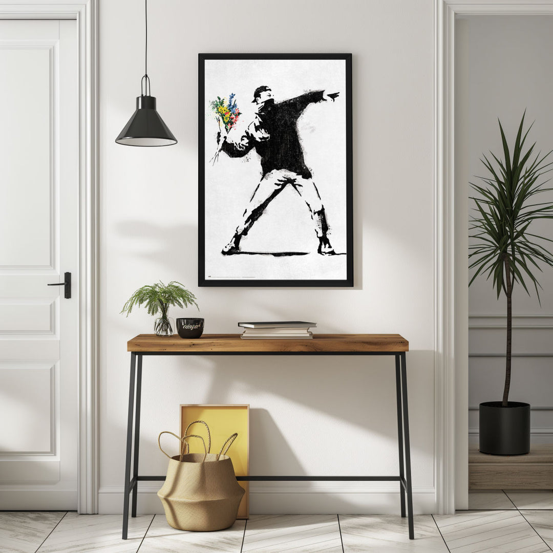 Background with Framed Poster
