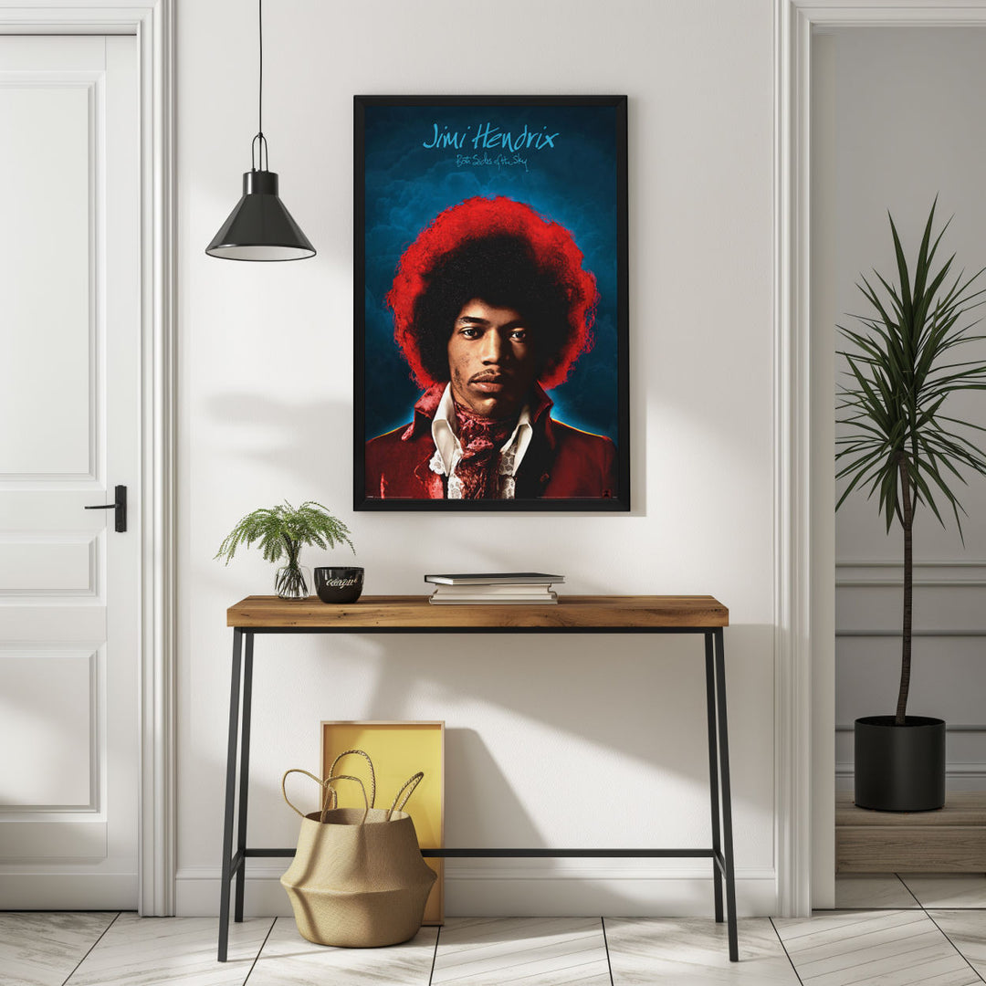 Background with Framed Poster