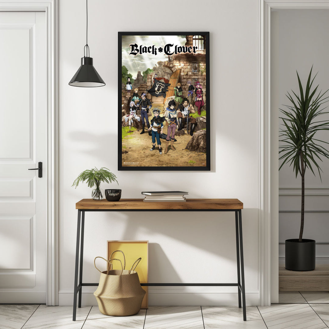Background with Framed Poster