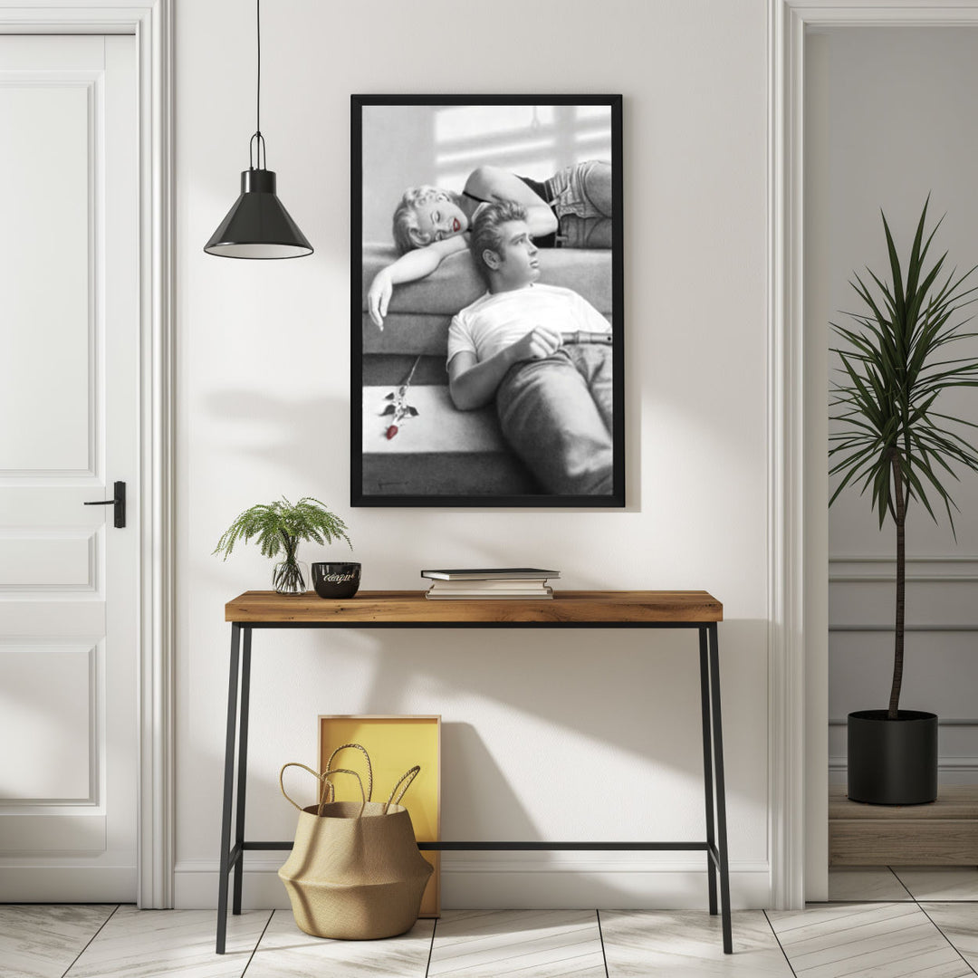 Background with Framed Poster