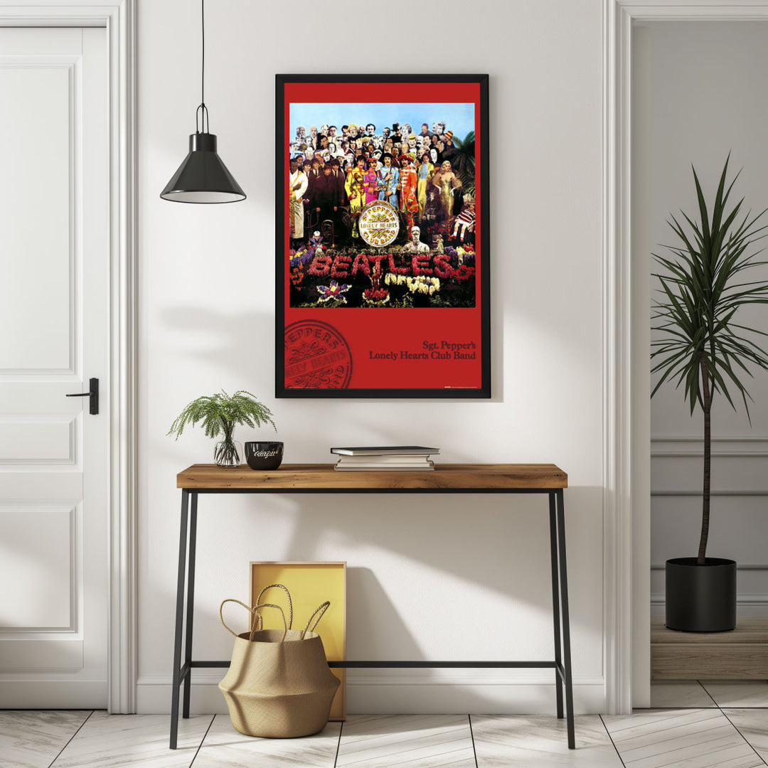 Background with Framed Poster