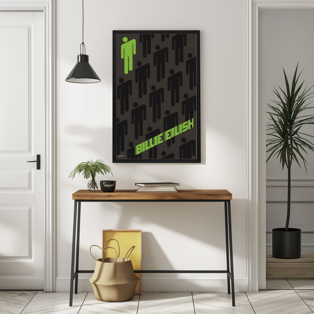 Background with Framed Poster