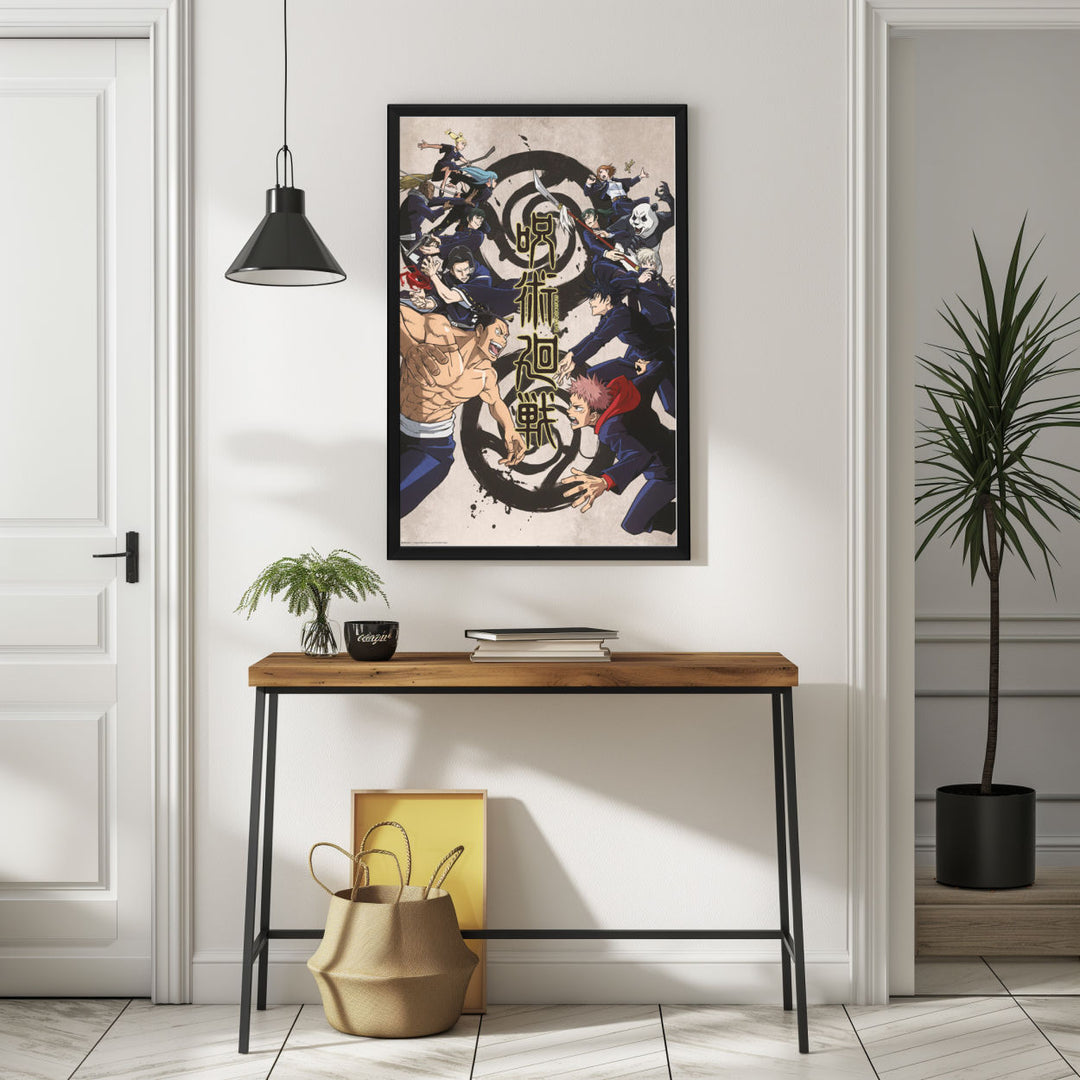 Background with Framed Poster