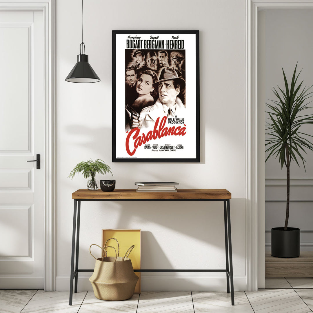 Background with Framed Poster