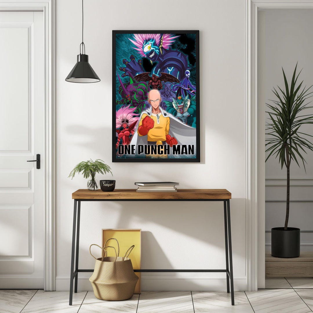 Background with Framed Poster