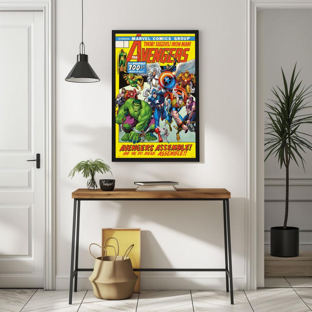 Background with Framed Poster