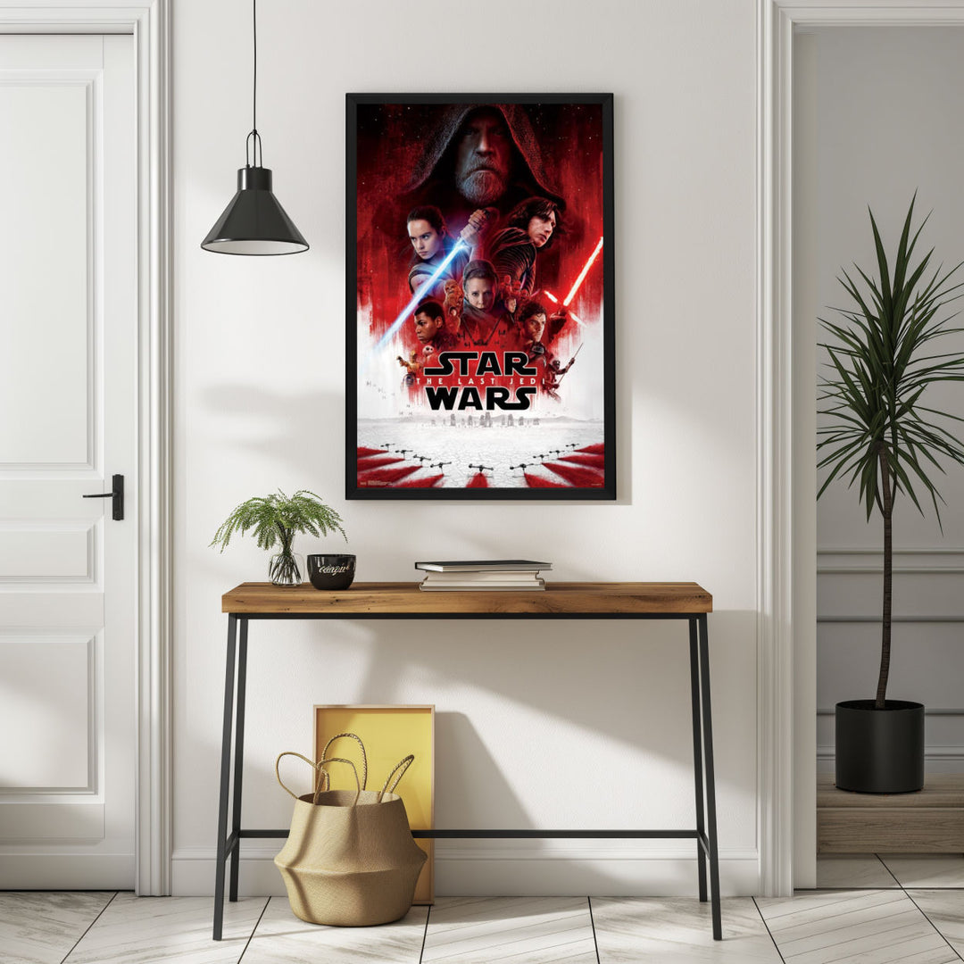 Background with Framed Poster