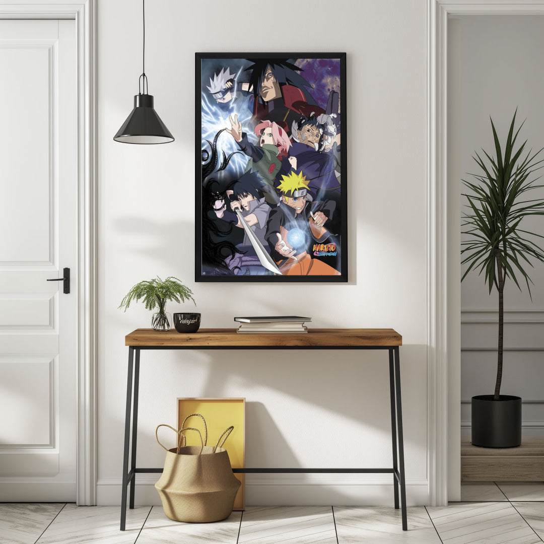 Background with Framed Poster