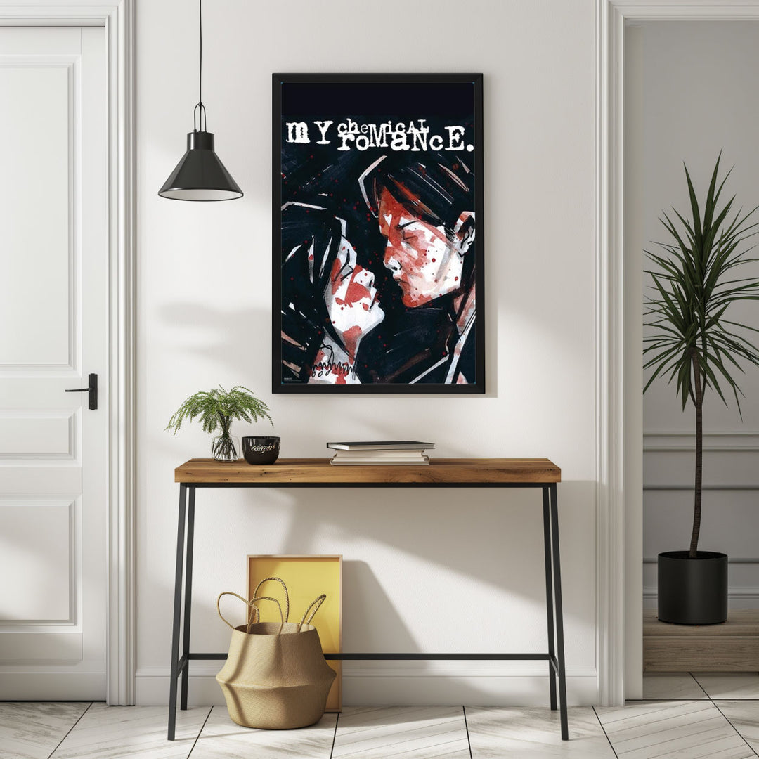 Background with Framed Poster