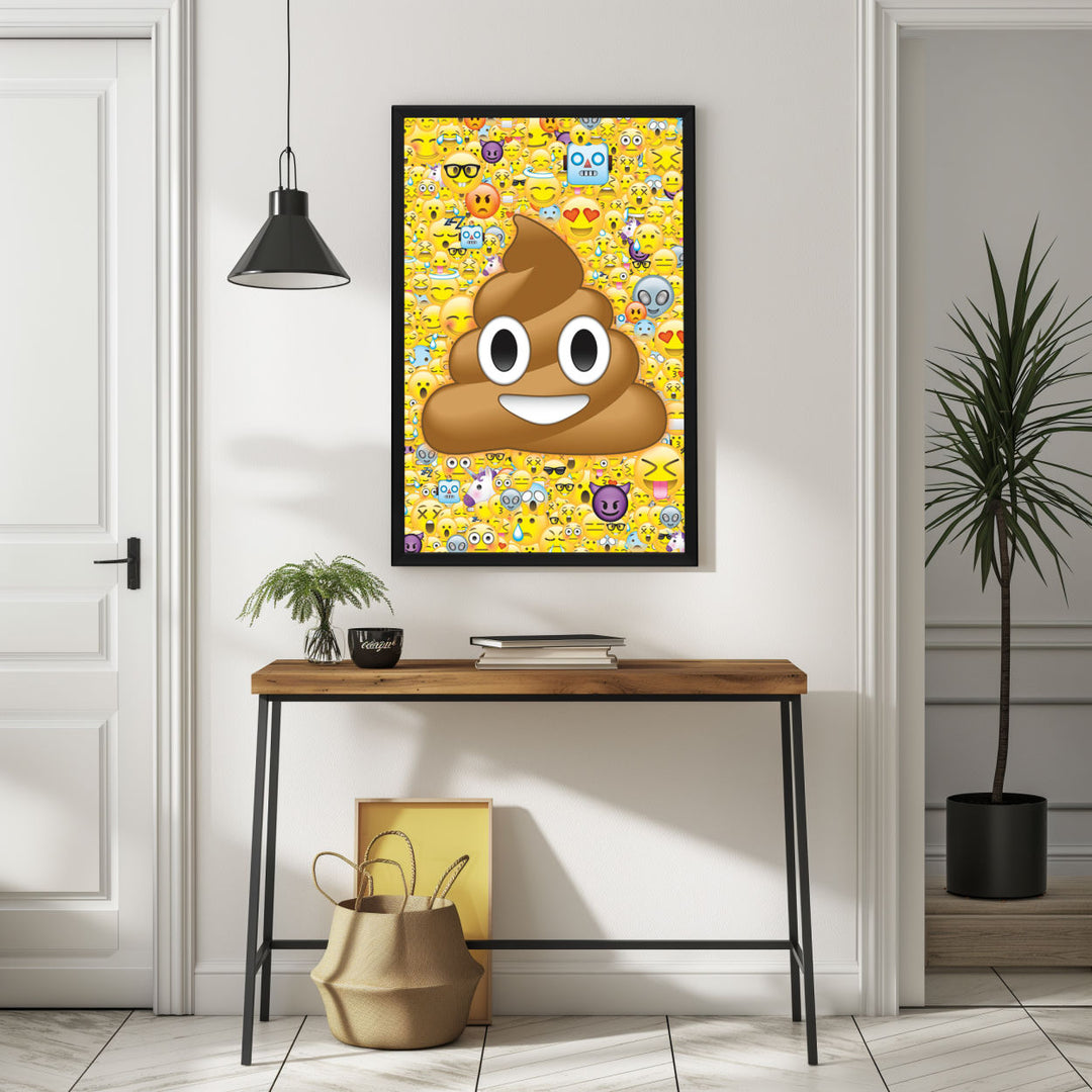 Background with Framed Poster