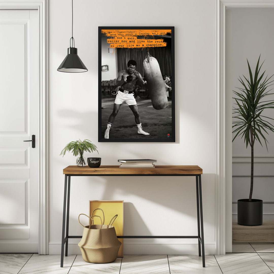 Background with Framed Poster