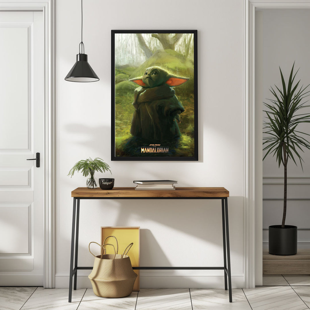 Background with Framed Poster