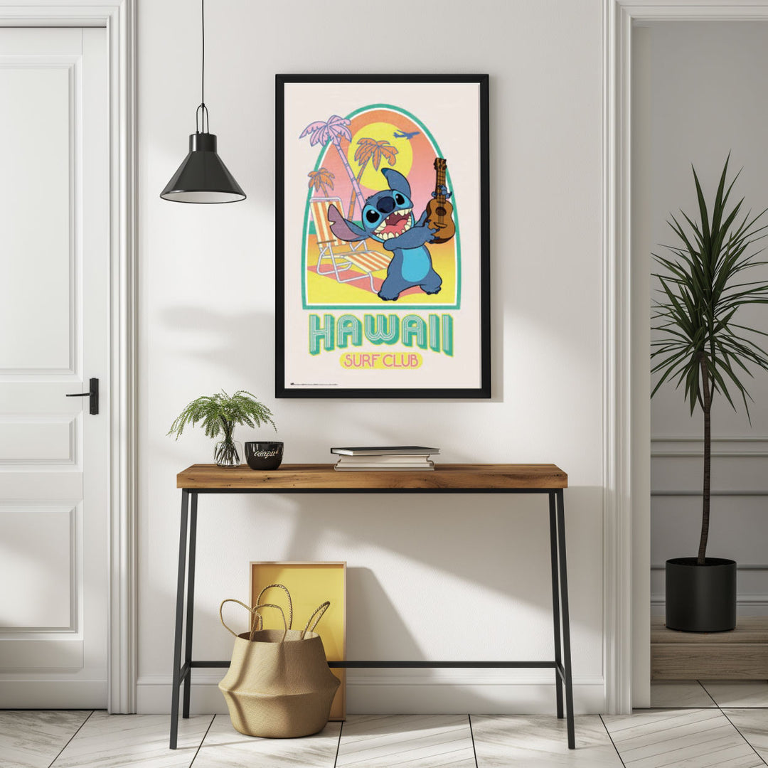 Background with Framed Poster