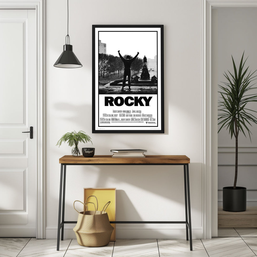 Background with Framed Poster