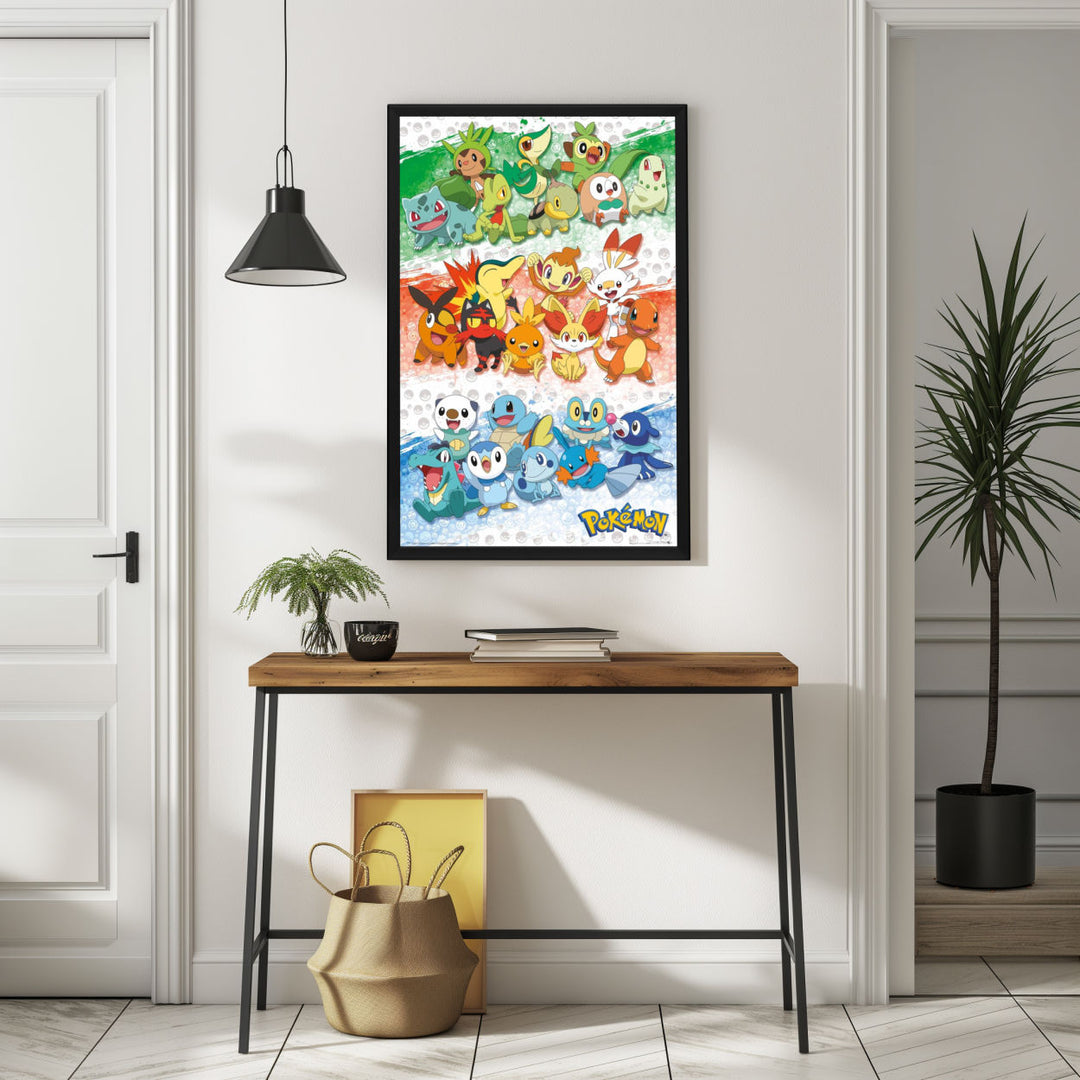 Background with Framed Poster