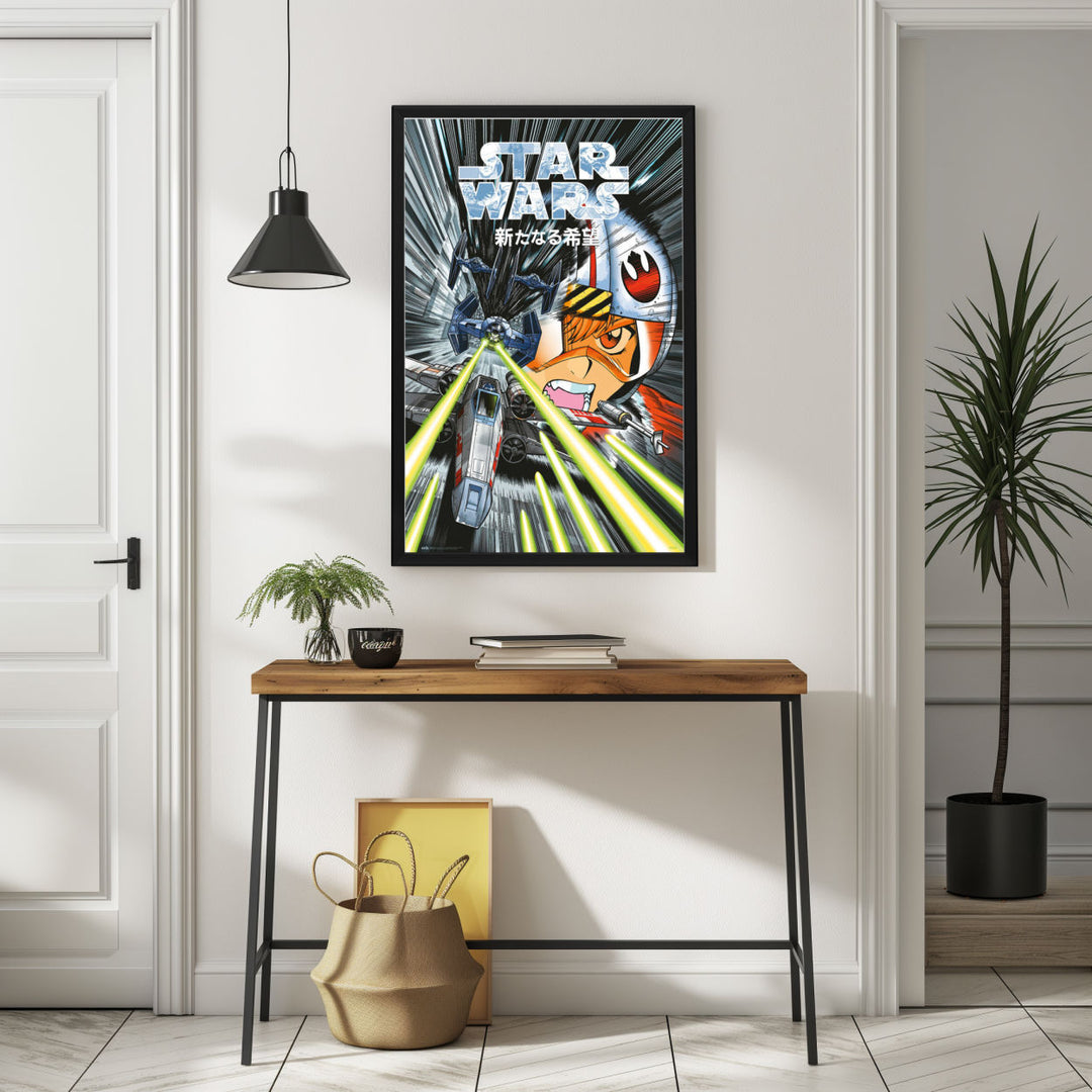 Background with Framed Poster