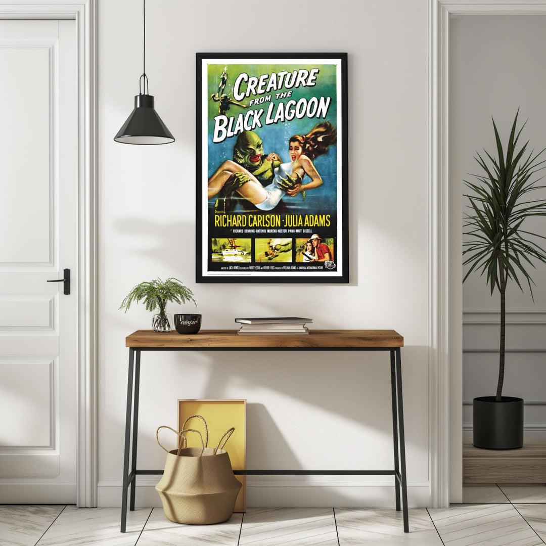 Background with Framed Poster