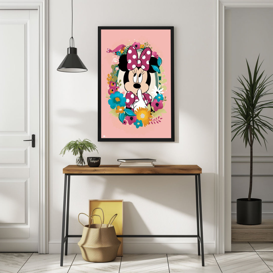 Background with Framed Poster