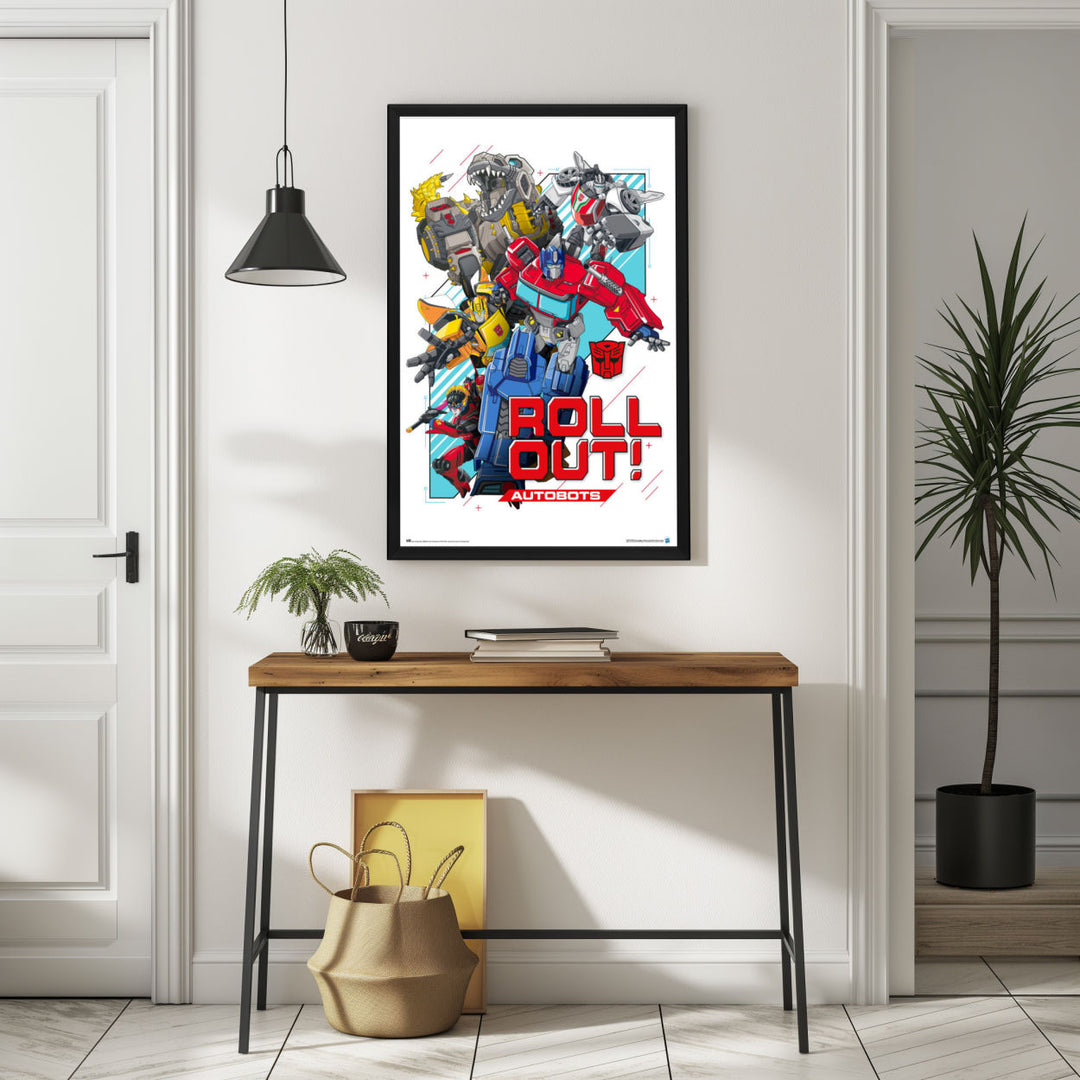 Background with Framed Poster