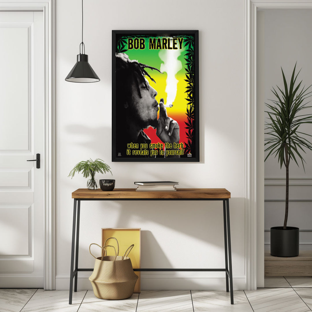 Background with Framed Poster