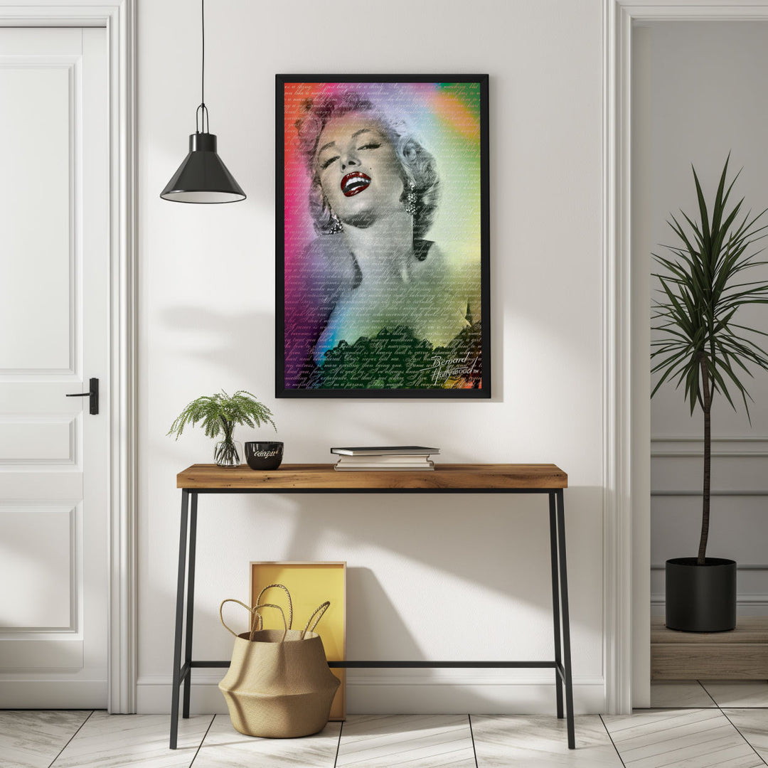 Background with Framed Poster