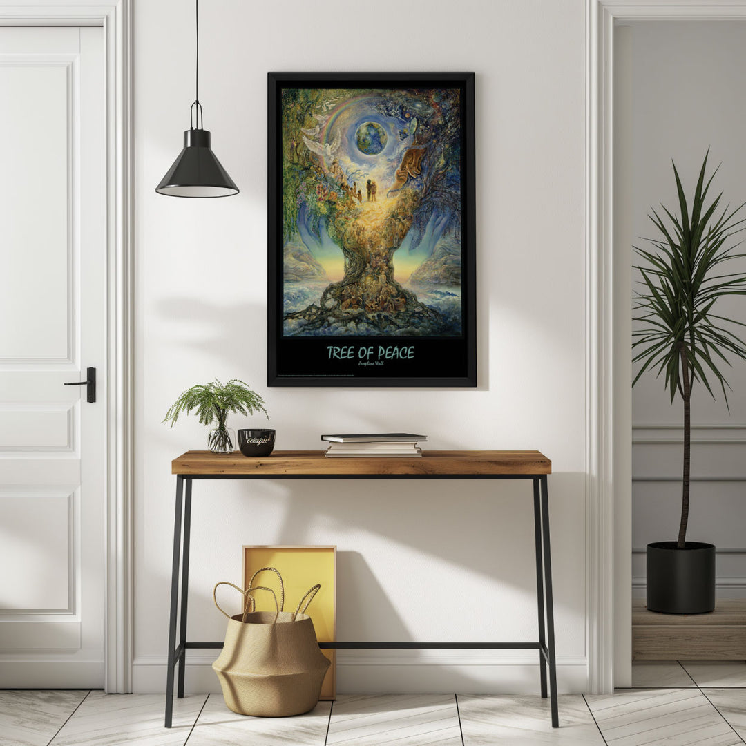 Background with Framed Poster