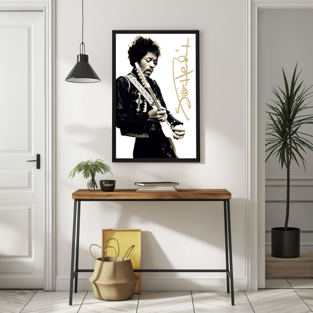 Background with Framed Poster