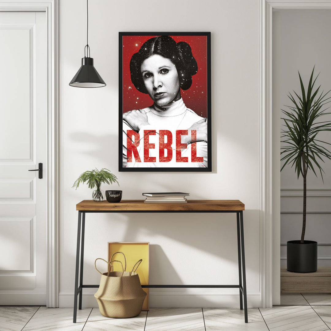 Background with Framed Poster