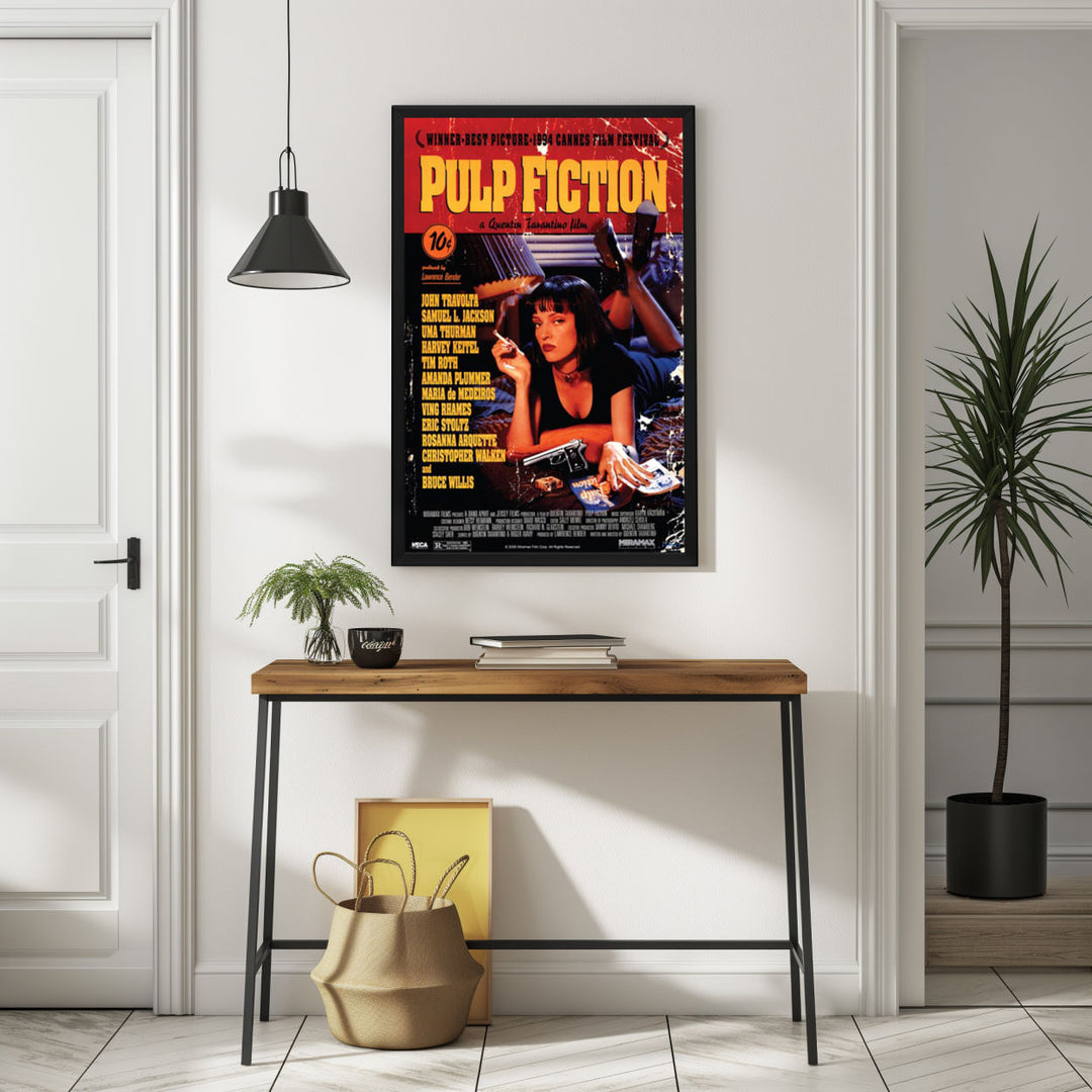 Background with Framed Poster