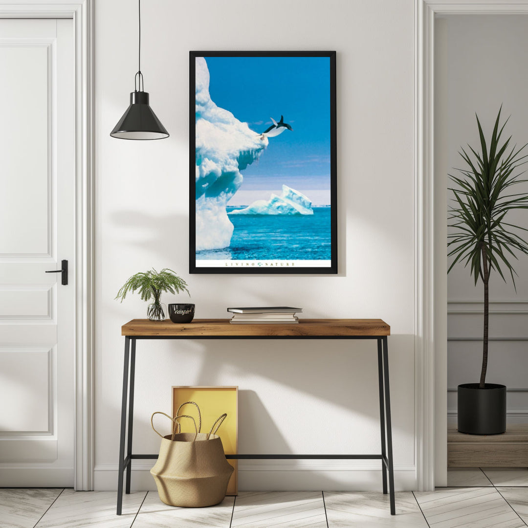 Background with Framed Poster