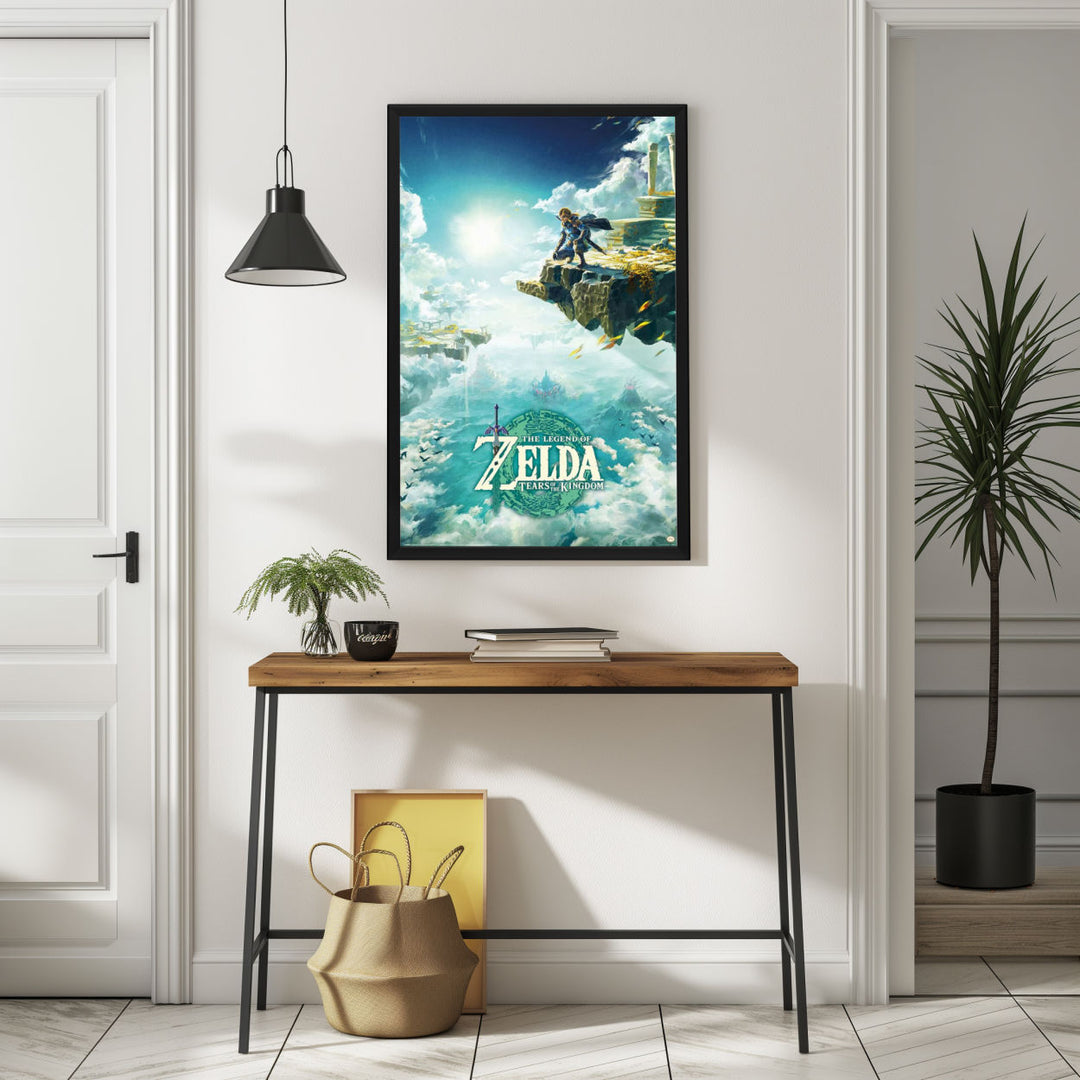 Background with Framed Poster