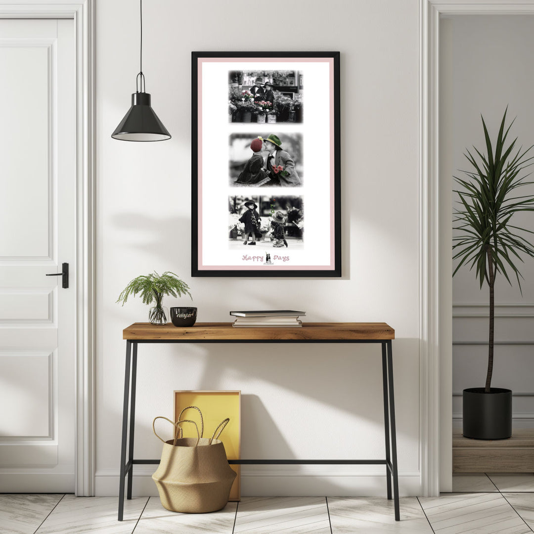 Background with Framed Poster