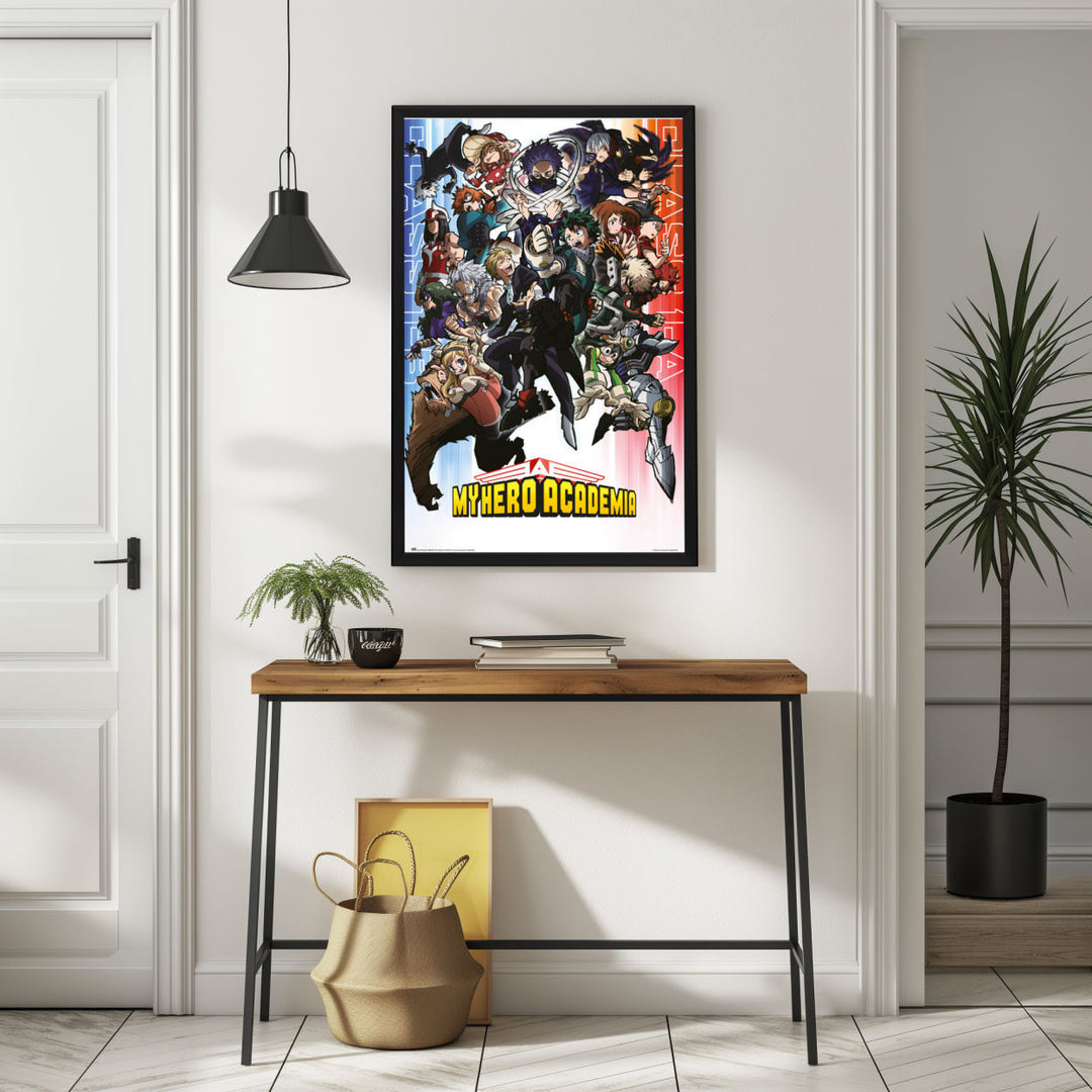 Background with Framed Poster