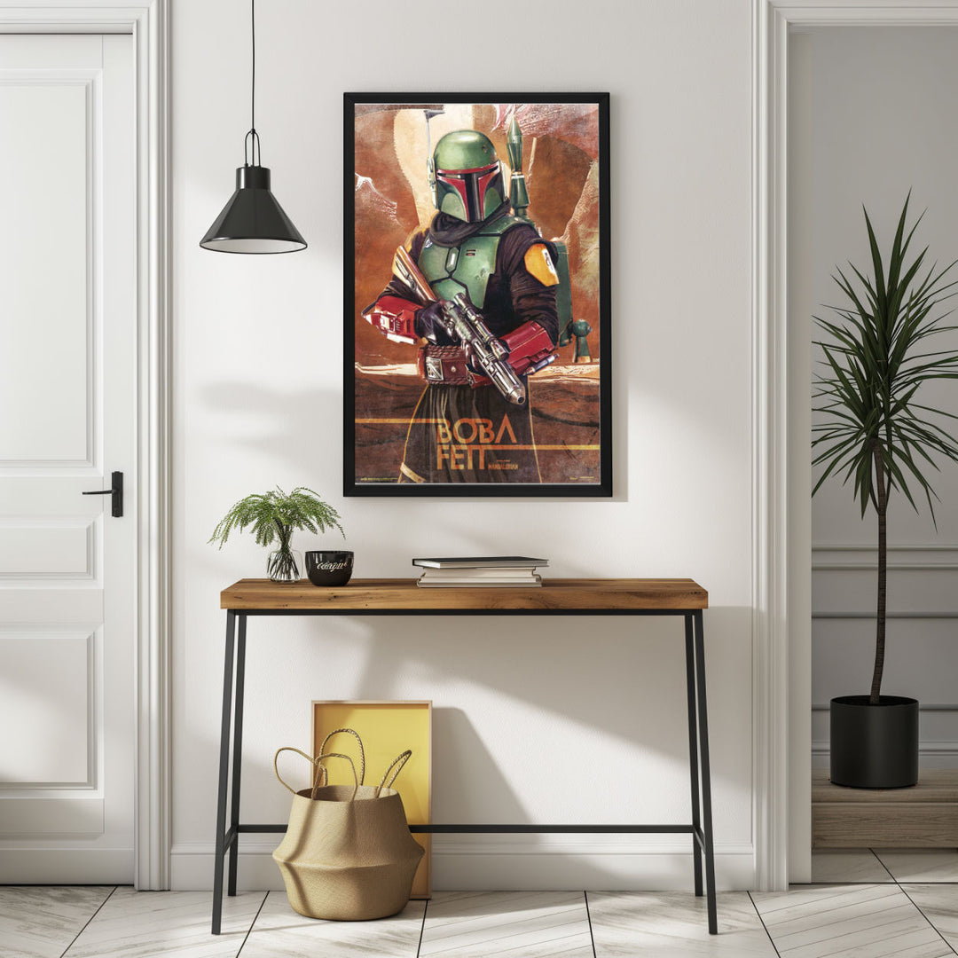 Background with Framed Poster