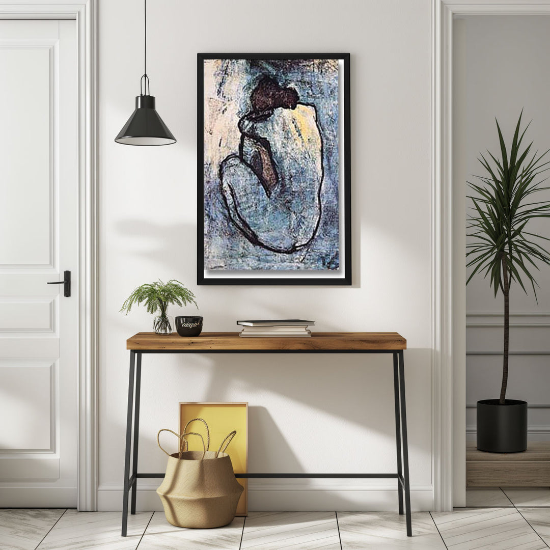 Background with Framed Poster