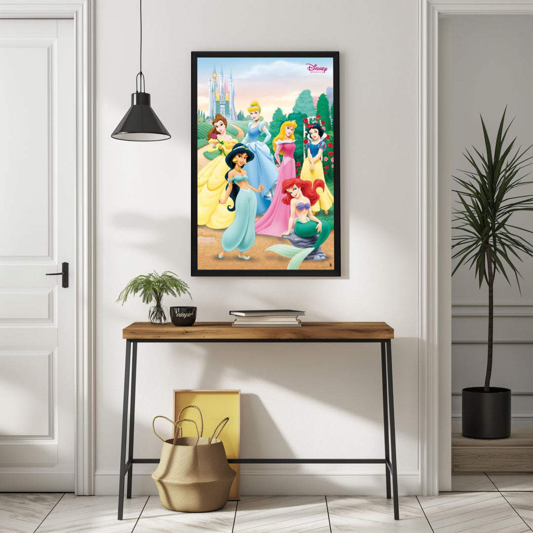 Background with Framed Poster