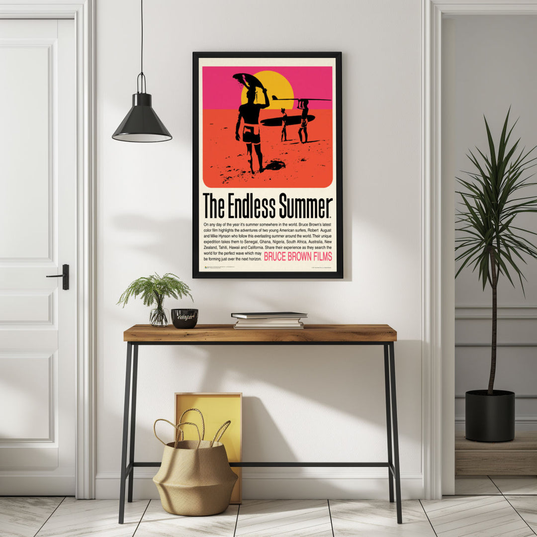 Background with Framed Poster