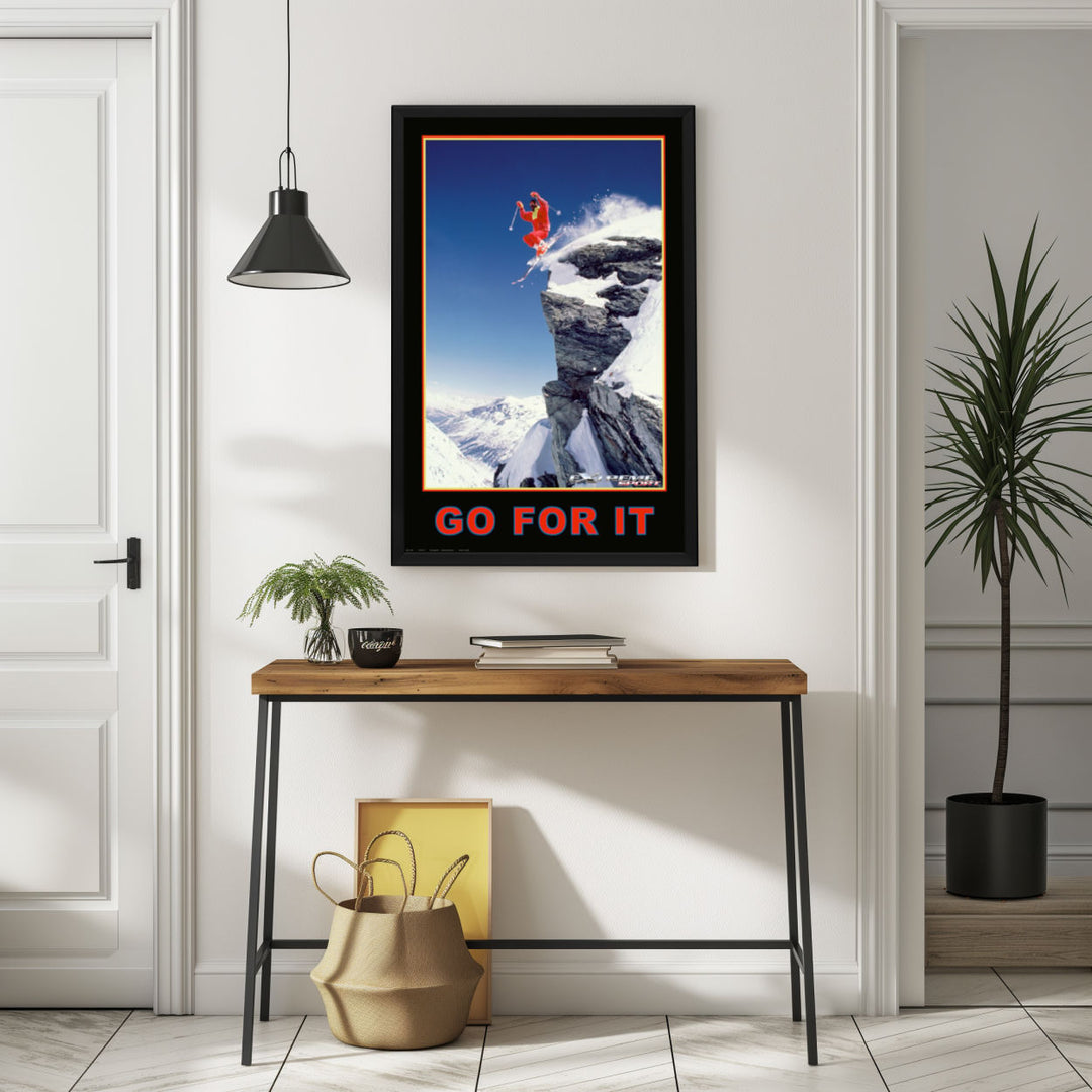 Background with Framed Poster