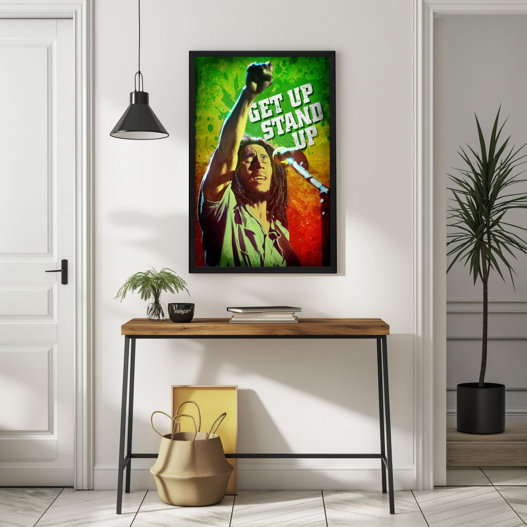 Background with Framed Poster