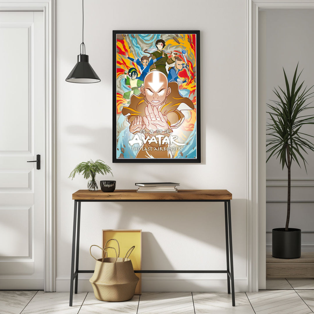 Background with Framed Poster