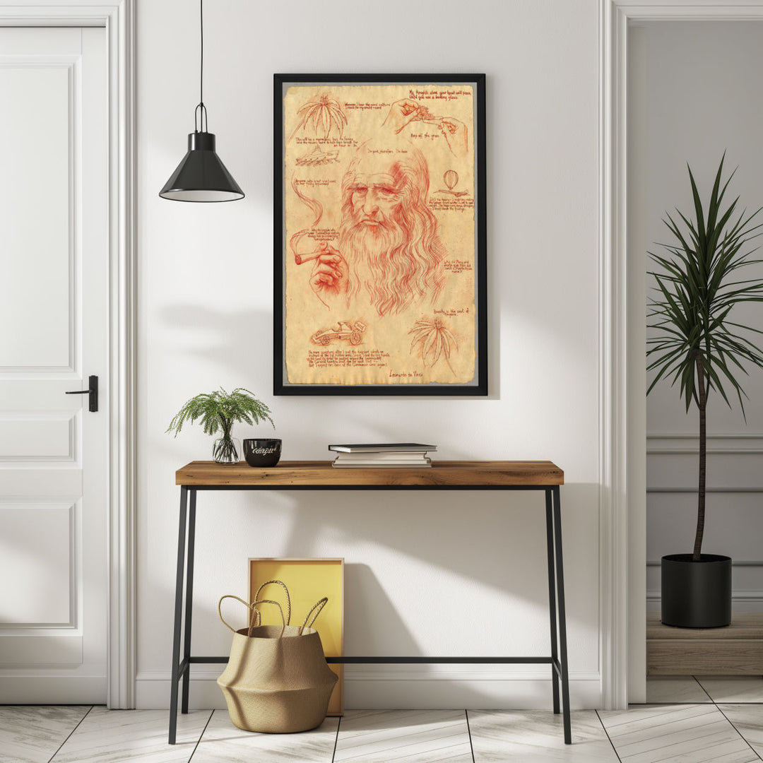 Background with Framed Poster