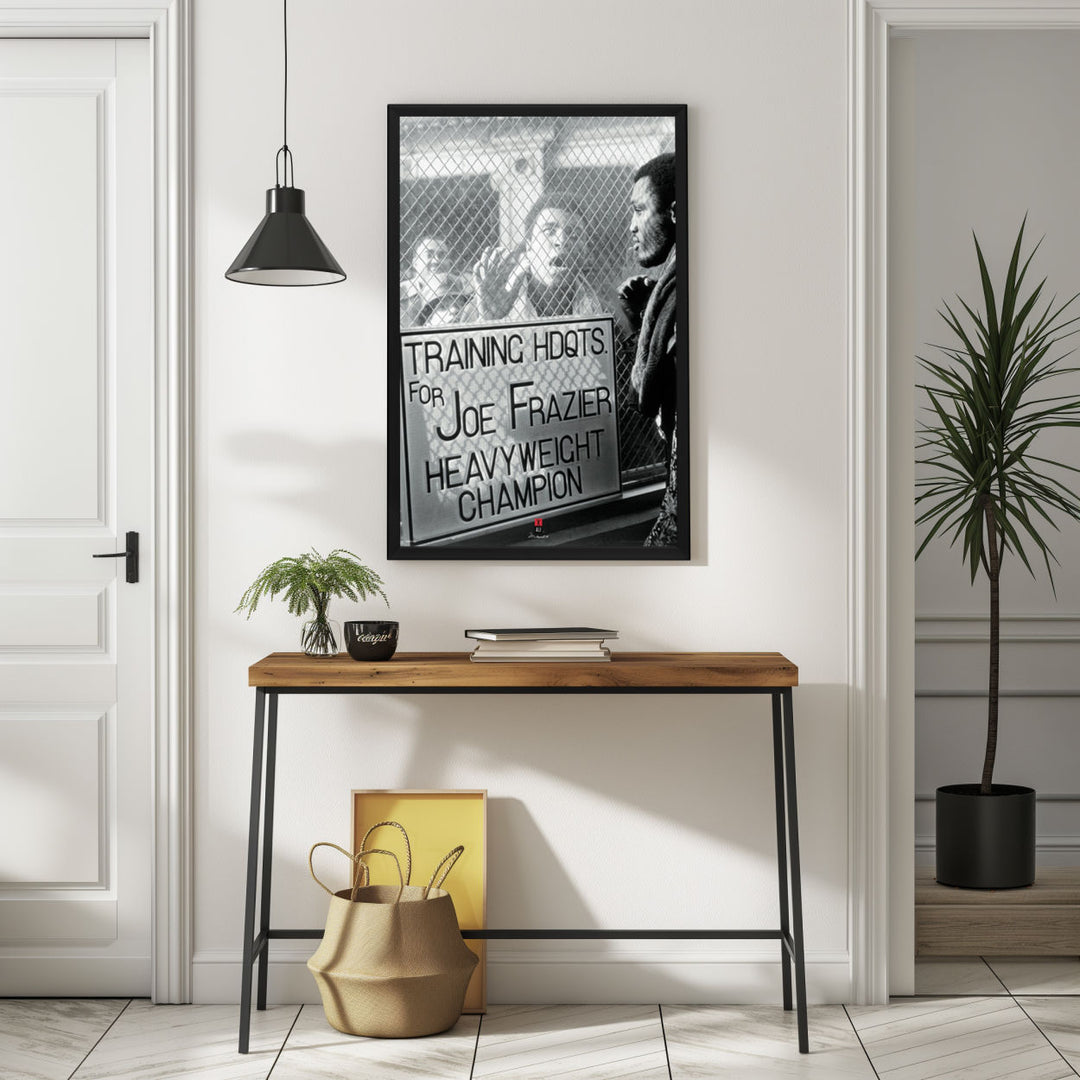 Background with Framed Poster