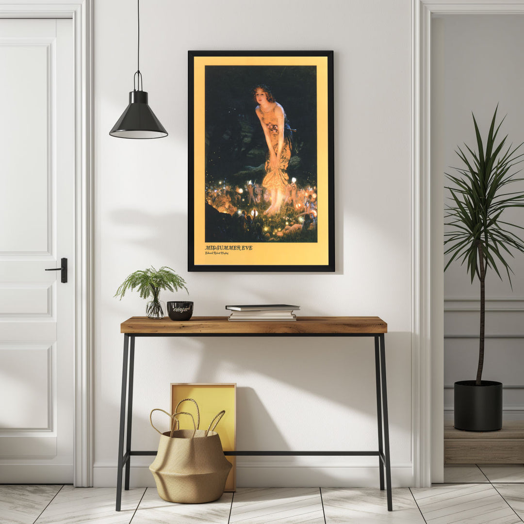 Background with Framed Poster