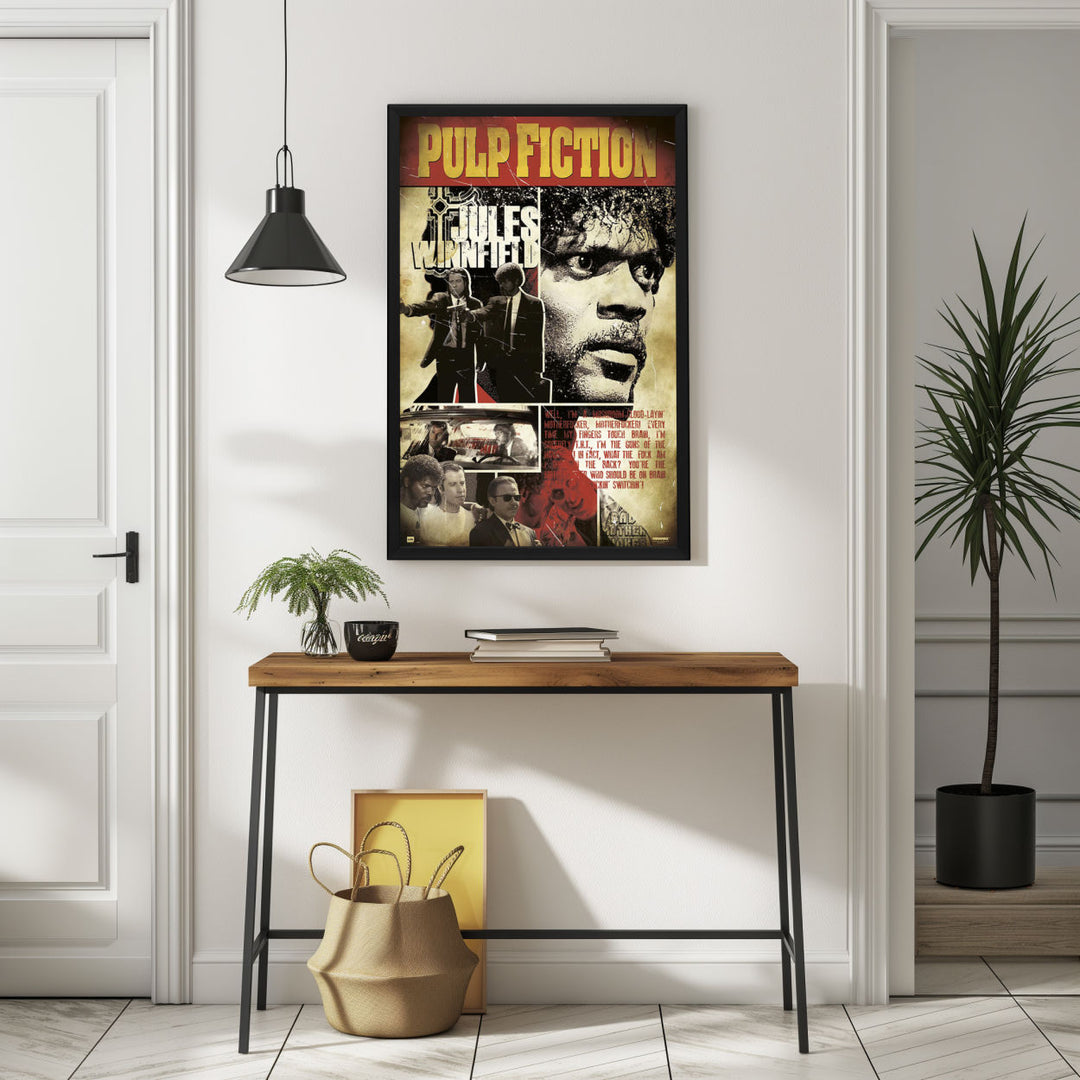 Background with Framed Poster