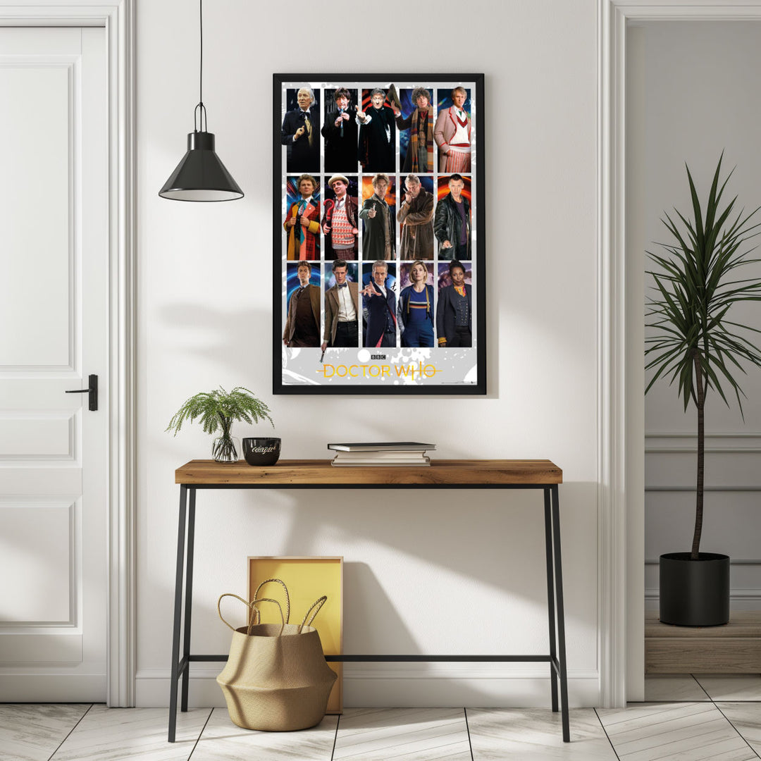 Background with Framed Poster
